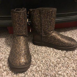 Sparkling Leopard Print UGG Boots